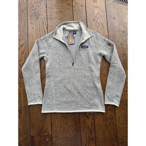 Patagonia Women's Better Sweater 1/4 Zip Pullover Size XS Pelican New With Tags